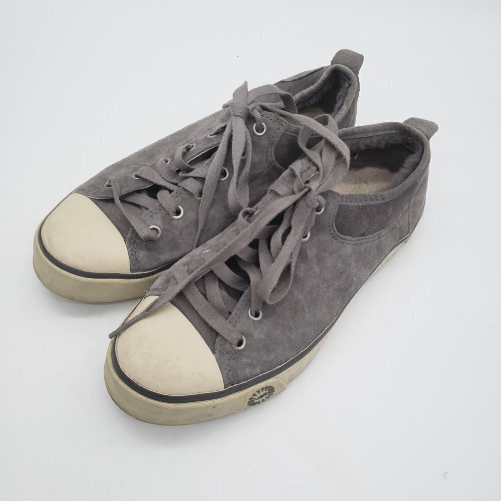 Ugg Evera Suede Gray Shearling Lined Sneaker Wome… - image 3